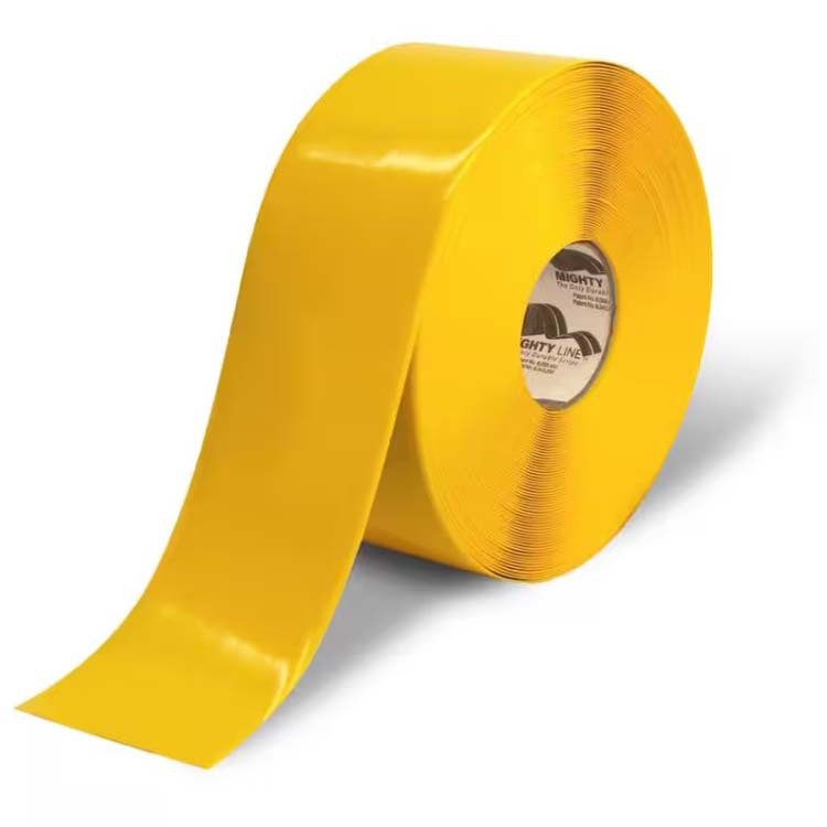 Yellow Line Tape Safety Warning Line Nuclear Power Plant Radiation Monitoring Room Floor Non-Slip Wear-Resistant Marking Tape