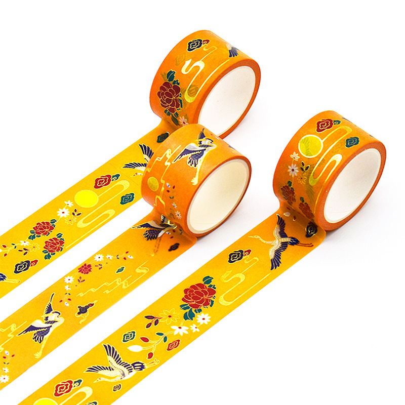 Customized Museum-Themed Journal Stickers, DIY Gold Foil Pet Tape, Washi Tape, Cultural and Creative Journal Tape Customization
