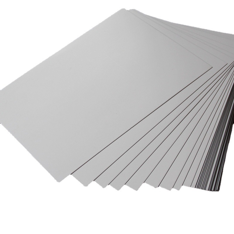 Double-sided white cardboard custom 250g white cardboard hard cardboard printing packaging cardboard A4 white cardboard wholesale