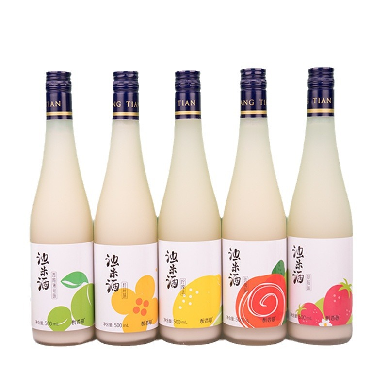 Chengdu Zuxiangtian Fruity Rice Wine 500ml Blended Sweet Wine for Women Wholesale Free Shipping One Piece Dropshipping Glutinous Rice