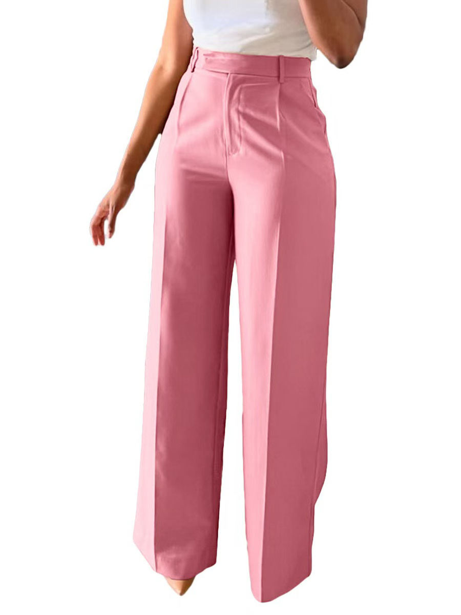 European and American Amazon Cross-Border New Commuter High-Waisted Straight-Leg Pants Formal Pants Casual Suit Long Pants for Women