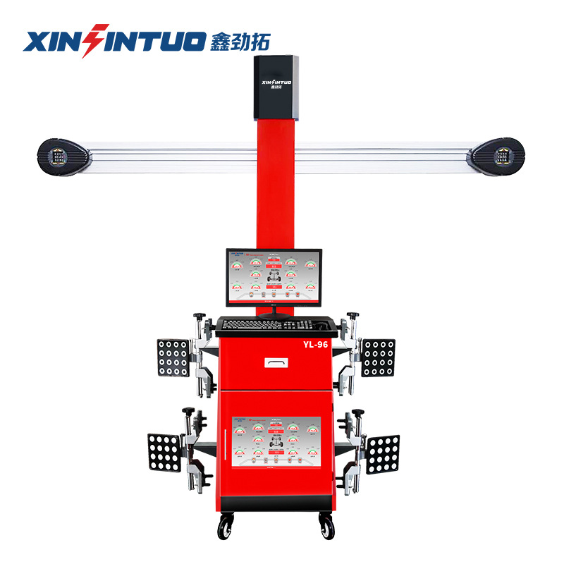 Jin Tuo car 3D four-wheel aligner factory direct machine Xizang big shear four-column lift the whole shop