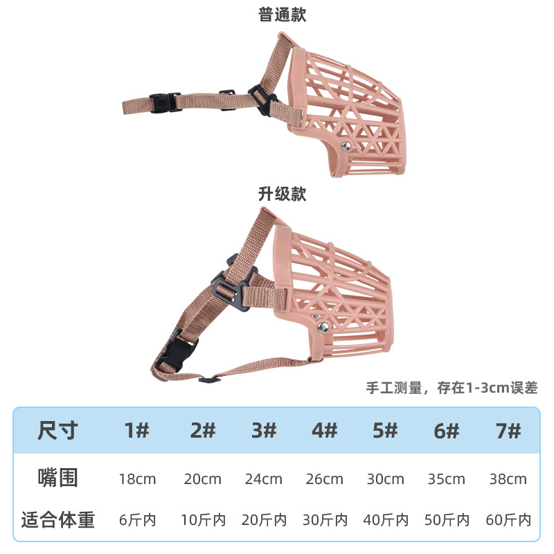 Pet Mouth Set Dog Mouth Set Anti-bite Anti-barking Plastic Breathable Mesh Mouth Set Fence Adjustable Dog Mouth Set Manufacturer