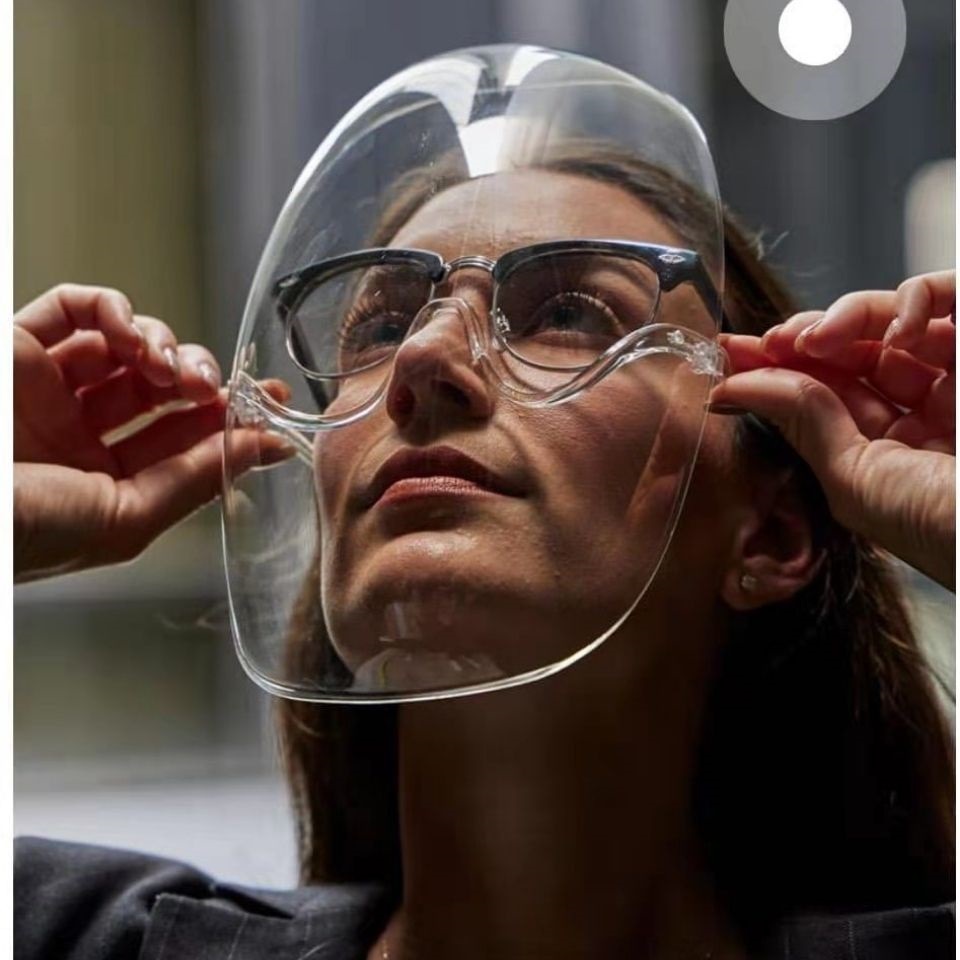 Cooking Oil Splash Mask Women's Face Protection Face Anti-Oil Fume Kitchen Cooking Face Anti-Droplet Saliva Mask