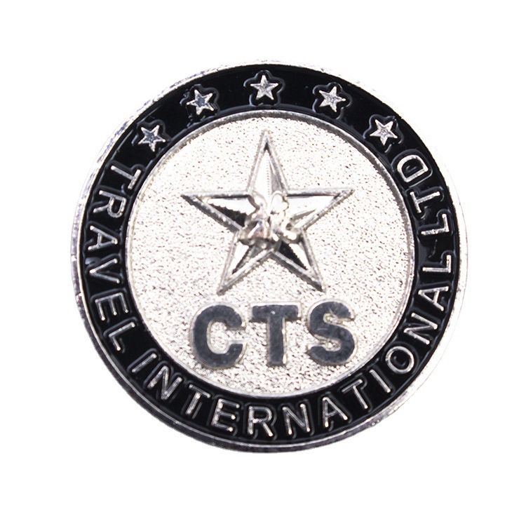 School Celebration Badge Corporate Badge Commemorative Medal Personalized Company Emblem Painted Electroplated Metal Badge