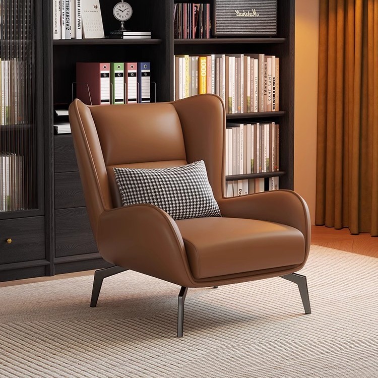 Итальянский легкий люксовый односпальный диван-стул для гостиной, минималистичный, дизайнерский, с ленивой спинкой, для отдыха в спальне