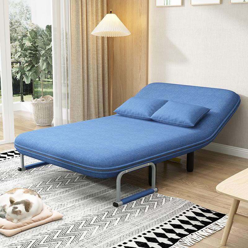 Multi-functional Sofa Bed Dual-use Small Apartment Single Simple Double Fabric Living Room Study Office Foldable Bed