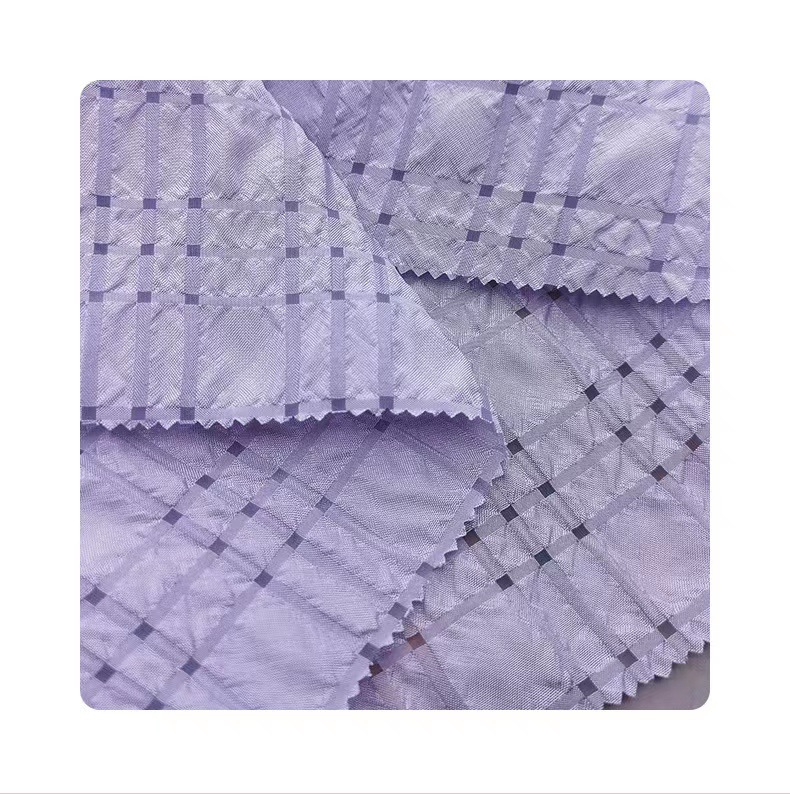 Romar crinkle chiffon woven fabric texture tulle jacquard tutu skirt headdress fashion top fabric