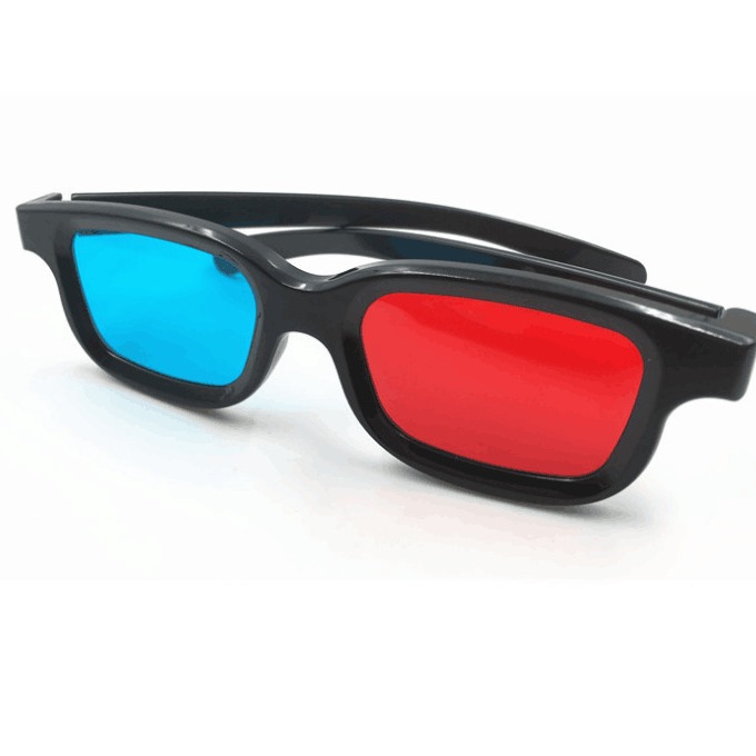 Factory Red and Blue line polarized round polarized green and red fireworks 3D glasses