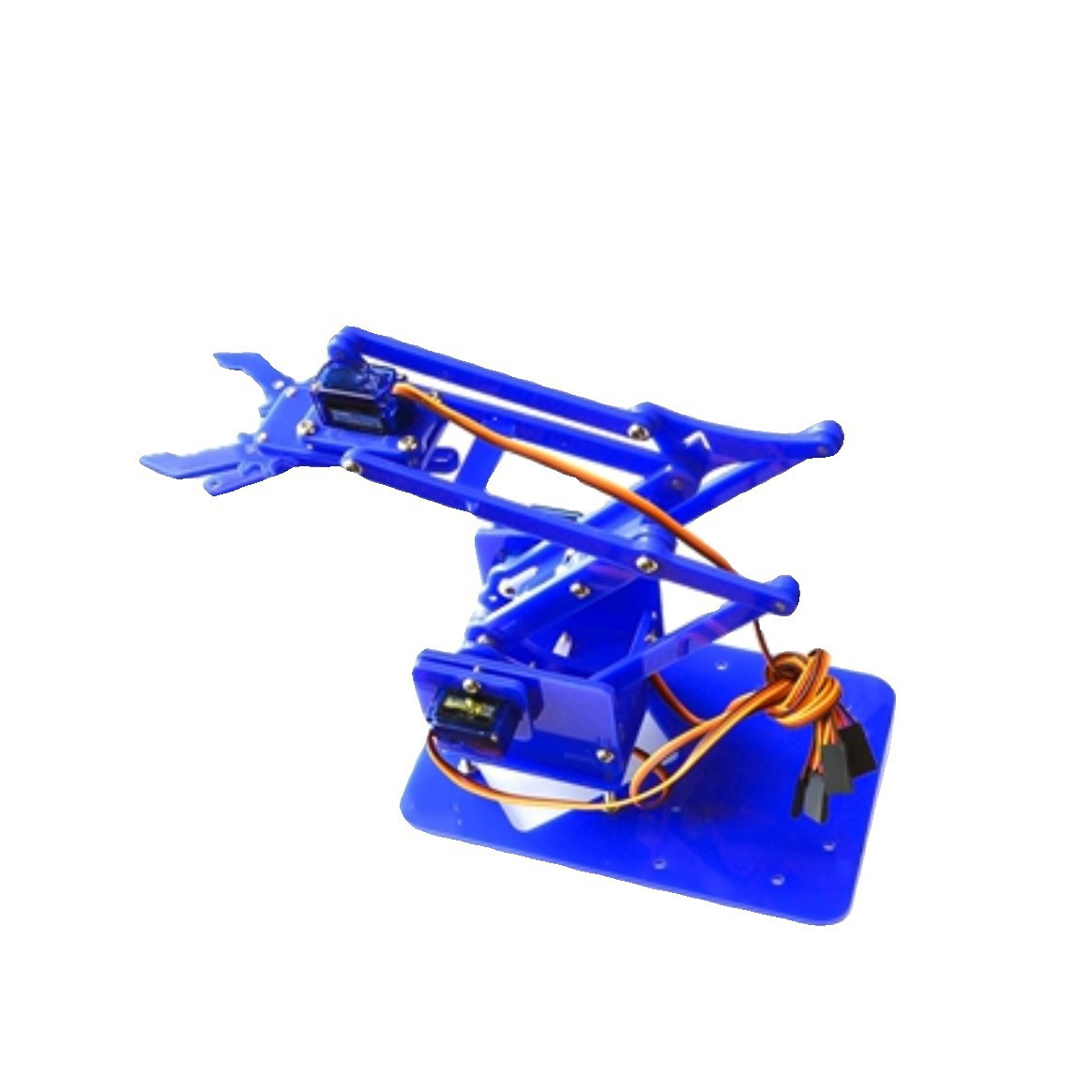 Manipulator Robot Arm DIY Parts Learning Kit Acrylic Maker Kit Single Claw No Steering Gear