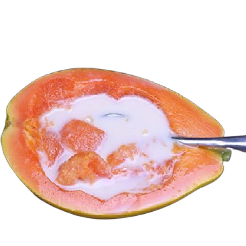 Papaya Hainan Milk Loaded Fresh Breast Fruit Season Green Papaya Manufacturers Wholesale Spot Casual Snacks