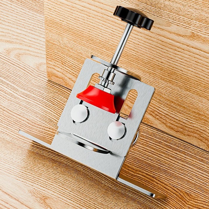 Multifunctional woodworking cabinet door installation locator adjustable woodworking auxiliary stainless steel cabinet door installation locator