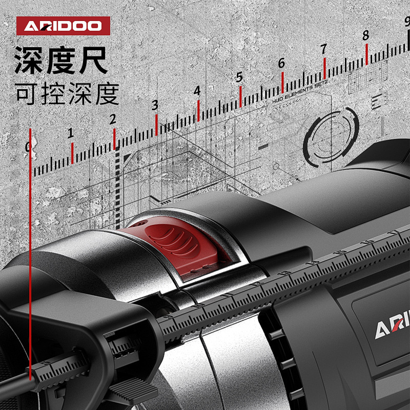 German impact drill household electric drill hand drill hand gun drill small multifunctional 220V electric tool screwdriver electric