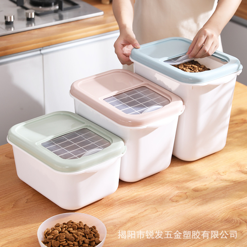Rice bucket insect-proof moisture-proof sealed household thickened rice tank rice box flour 20kg storage tank kitchen storage rice box