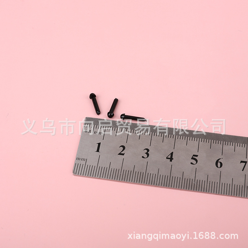 A large supply of wholesale poking black bean eye handmade doll pendant straight rod eye with diy black bean eye