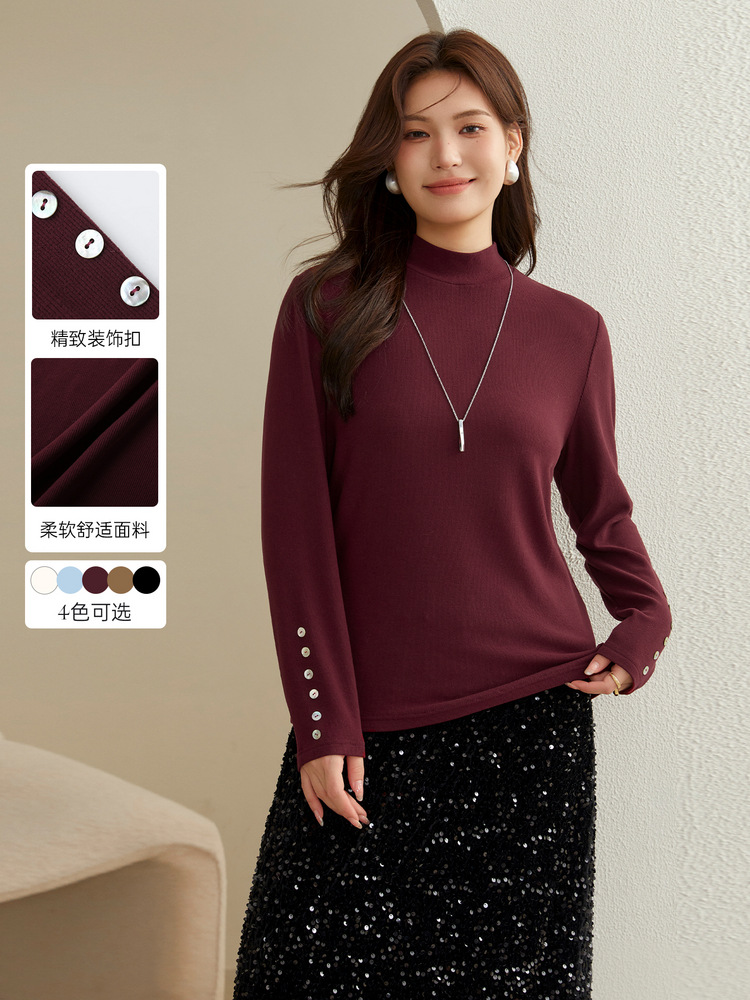 Полу-высокий воротник для полных женщин новый зимний свитер