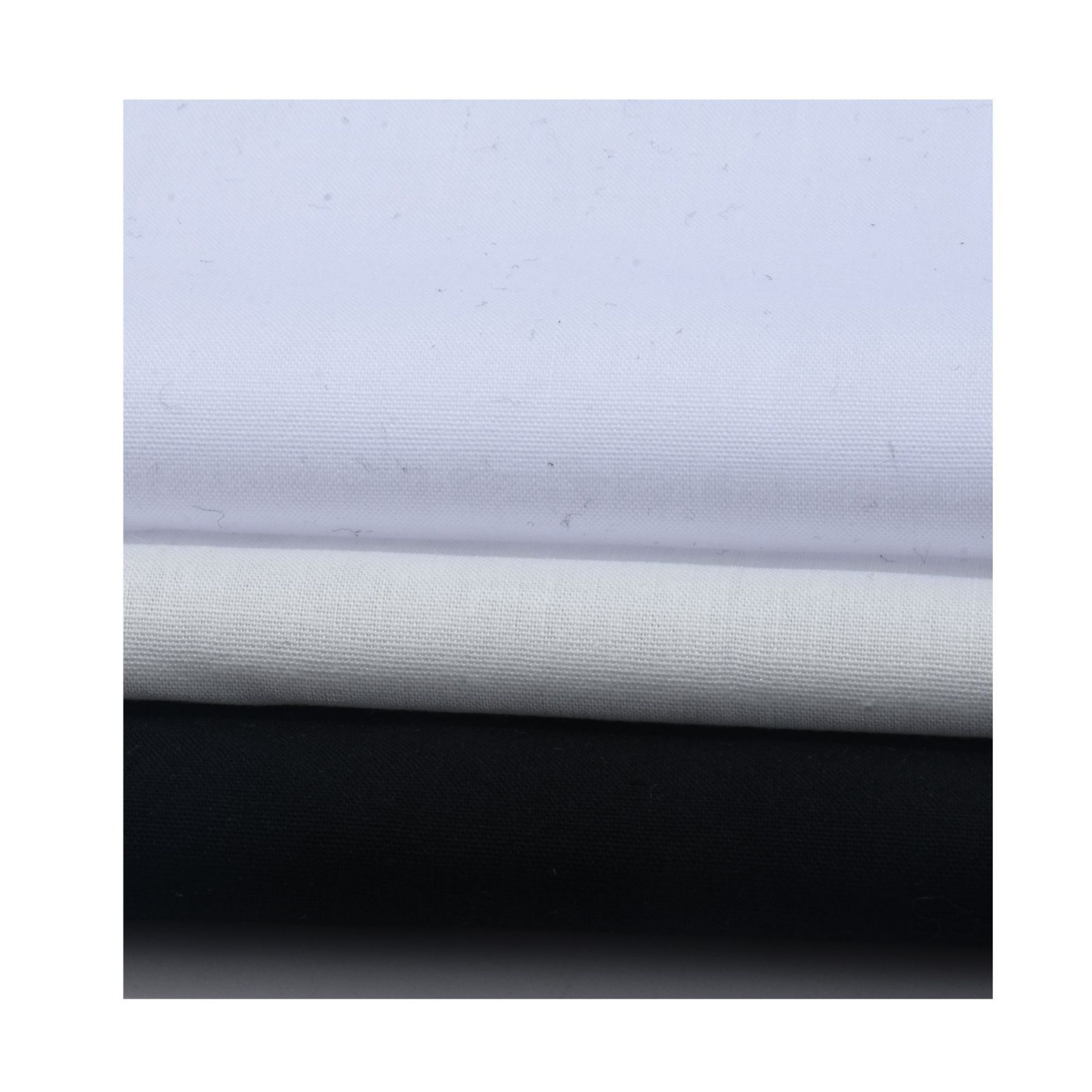 Ready Supply of Bleached Cloth Tc Cloth Polyester Cotton Poplin Shirt Cloth 110*76 Suitable for Flap Pocket Pants Cloth Lining Bags