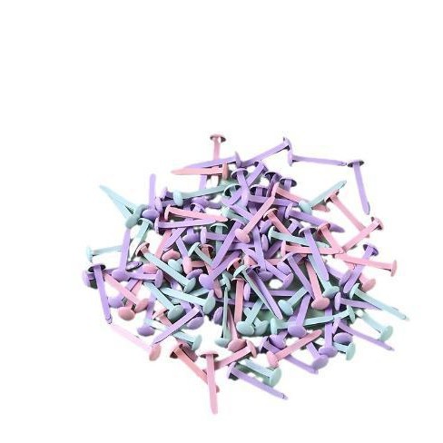 Two-foot nail double-foot nail color children's handmade diy golden two-angle nail sub-foot nail kindergarten production material package