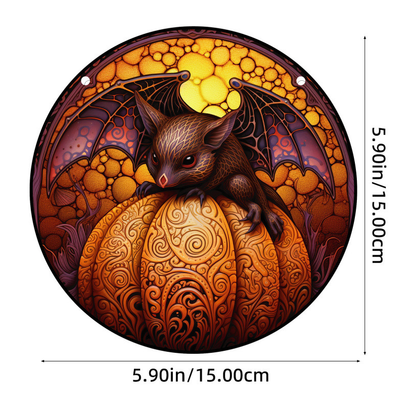 Halloween Bat Acrylic Suncatcher Halloween Window Hangings