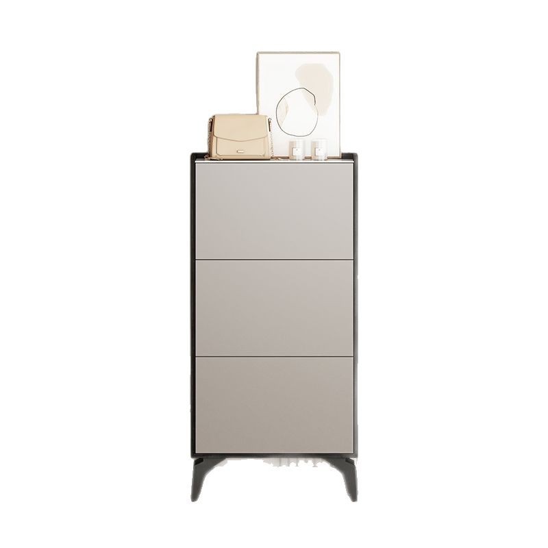 Modern Simple Large Capacity Rock Board Flip Bucket Shoe Cabinet Household Small Apartment Space-saving Sitting Entrance Cabinet