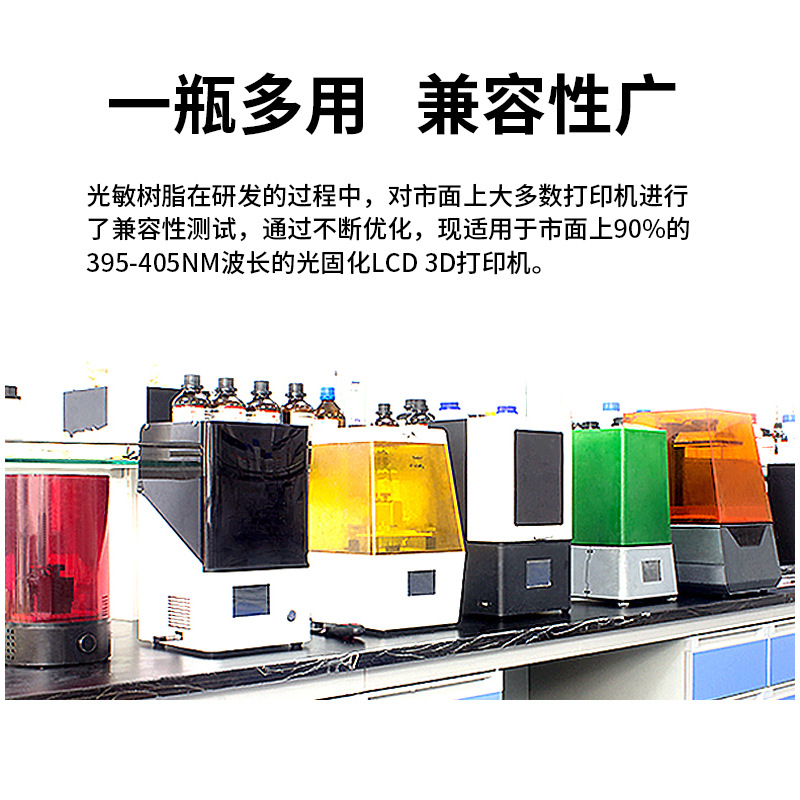 Yousu Photosensitive Conventional Resin Easy to Print Lcd Light-Curing 3D Printer Resin 405Nm Black and White Screen Color Screen Pass
