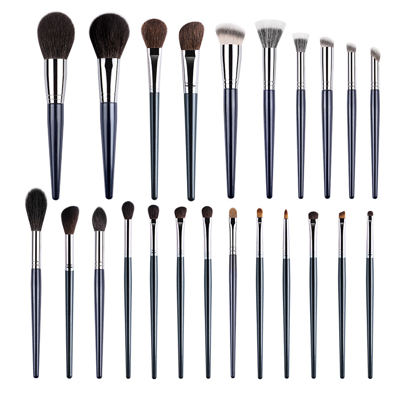 Cangzhou makeup brush suit Cangzhou full set of animal hair blush brush eye shadow brush nose shadow brush details makeup brush set