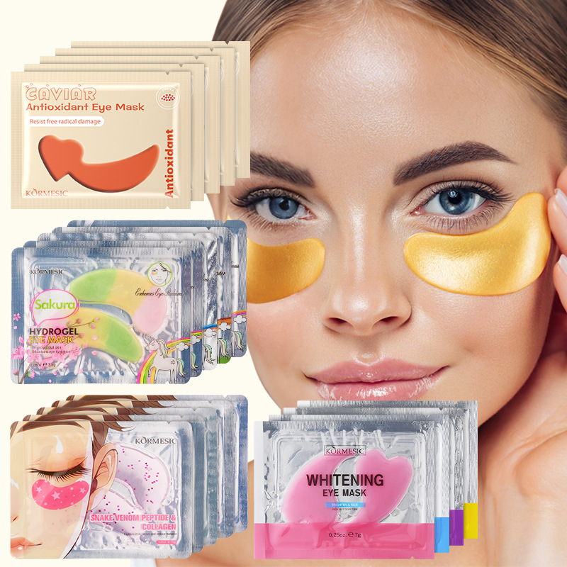 Temu's Popular Eye Mask Patch Kormesic Eye Mask Gold Collagen Full English Eye Mask