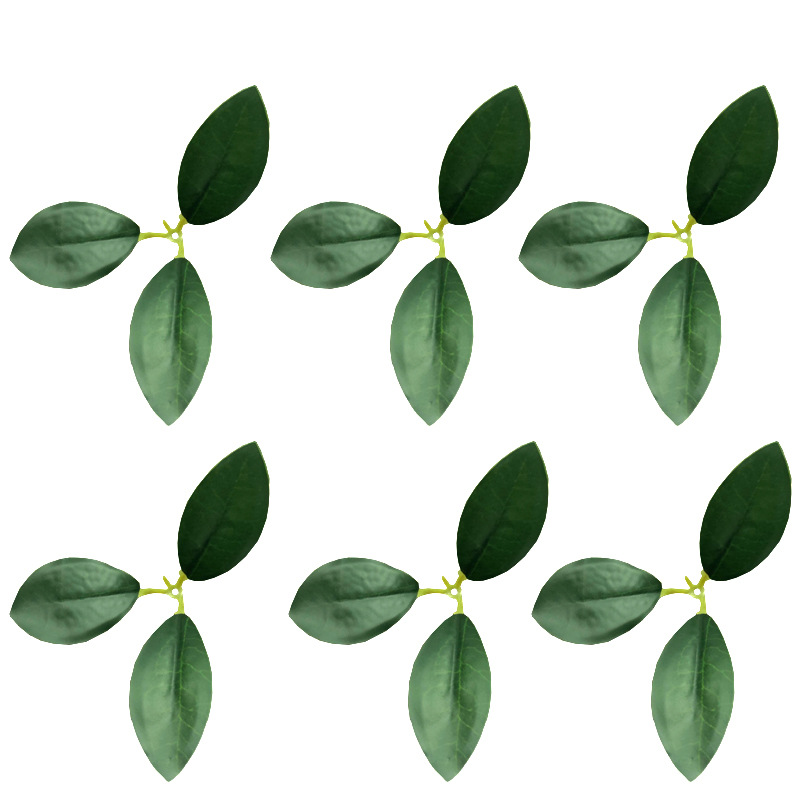 Artificial green plant potted bonsai rich leaf gold leaf magnolia leaf fake plant leaf Banyan leaf wholesale factory direct sales