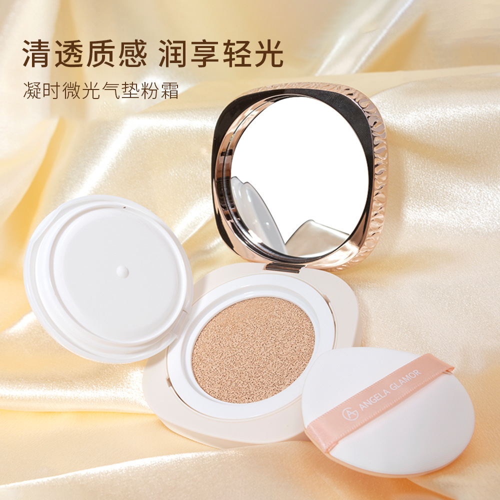 Gel Shimmer Air Cushion Powder Cream Concealer Light and Long-Lasting Makeup Moisturizing and Non-Removing Makeup Powder Cream Manufacturer Ready Stock