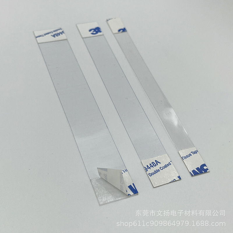 Manufacturer Wholesale Adhesive Pvc Jump Card Supermarket Transparent Strip Card Self-Adhesive Strip Shake Piece Price Tag Hanging Strip
