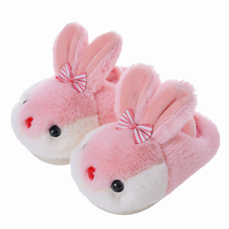 Children's cotton slippers winter girls boys baby warm non-slip baby cute baby indoor cotton shoes