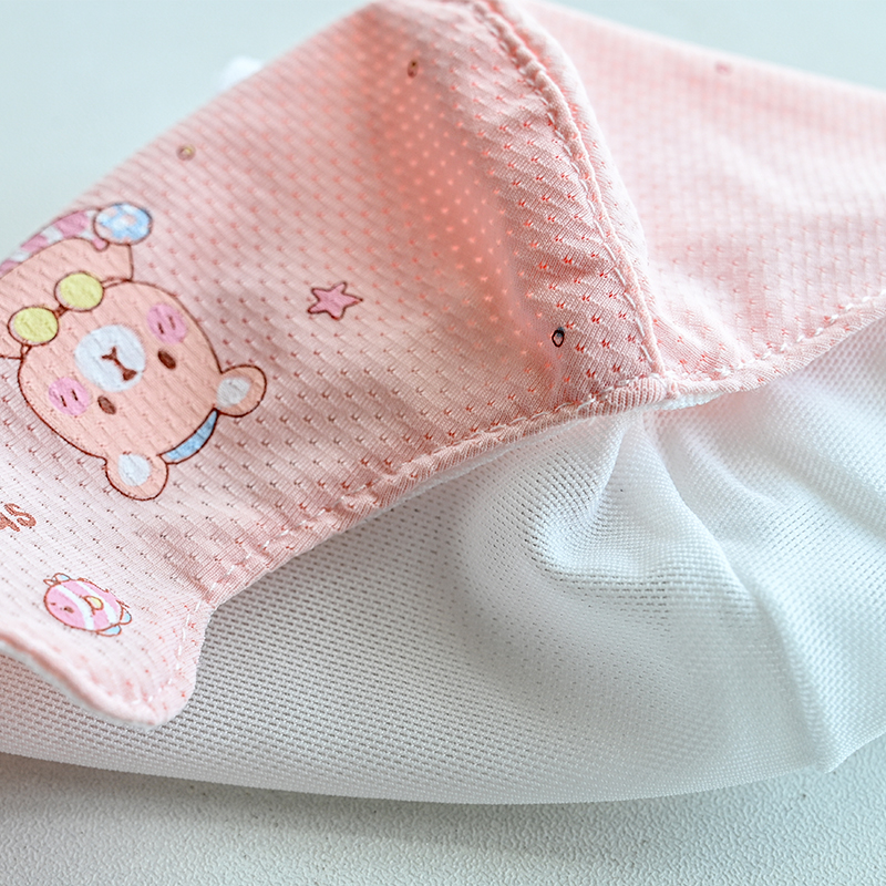 Summer Ice Silk Baby Boy Mask Super Soft Mesh Hole Cartoon Girl Child Infant Kindergarten Student Mask