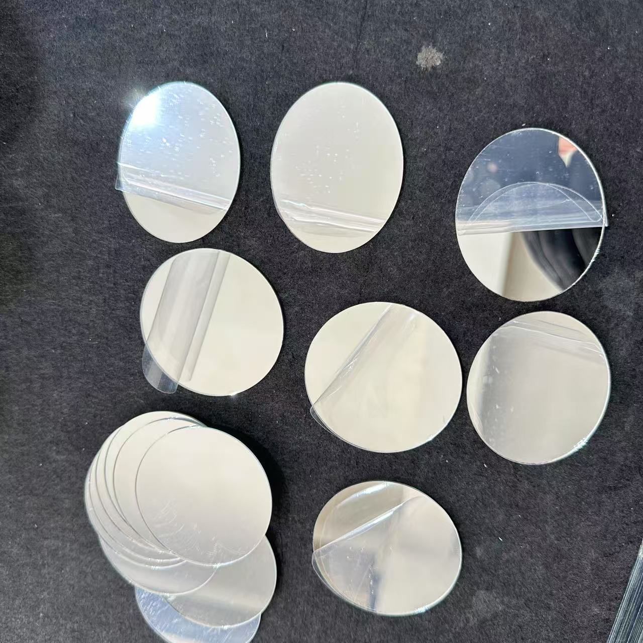 Wholesale Round Glass Lens Cosmetic Lens Single-Sided Lens Special-Shaped Glass Mirror Bathroom Lens Production and Processing