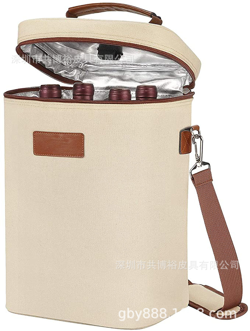 Индивидуальная водонепроницаемая термосумка из оксфорда, 4 шт. сумка для охлаждения красного вина, сумка для сохранения продуктов, алюминиевая термосумка для вина