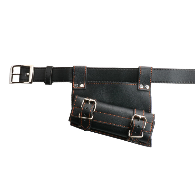 Hot Sale Cosplay Demon Slayer Zoro Wooden Knife PU Plastic Knife Holder Accessories Anime Sword Special Belt Leather Belt