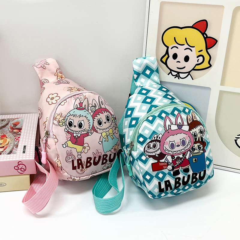 Cartoon Chest Bag Fashion Cute Children's Bag Boys and Girls Leisure Coin Purse Shoulder Crossbody Bag Children's Backpack