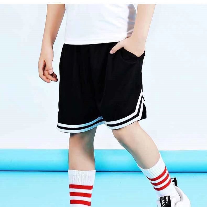Детские баскетбольные шорты, модные широкие летние брюки, большие шорты для тренировок, фитнеса и бега для мальчиков
