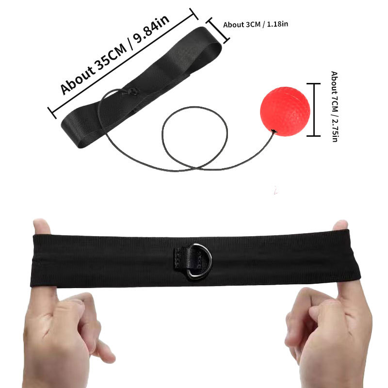 Labeling Head-Mounted Training Fitness Boxing Reaction Ball Decompression Vent Ball Magic Speed Ball Rebound Suction Cup