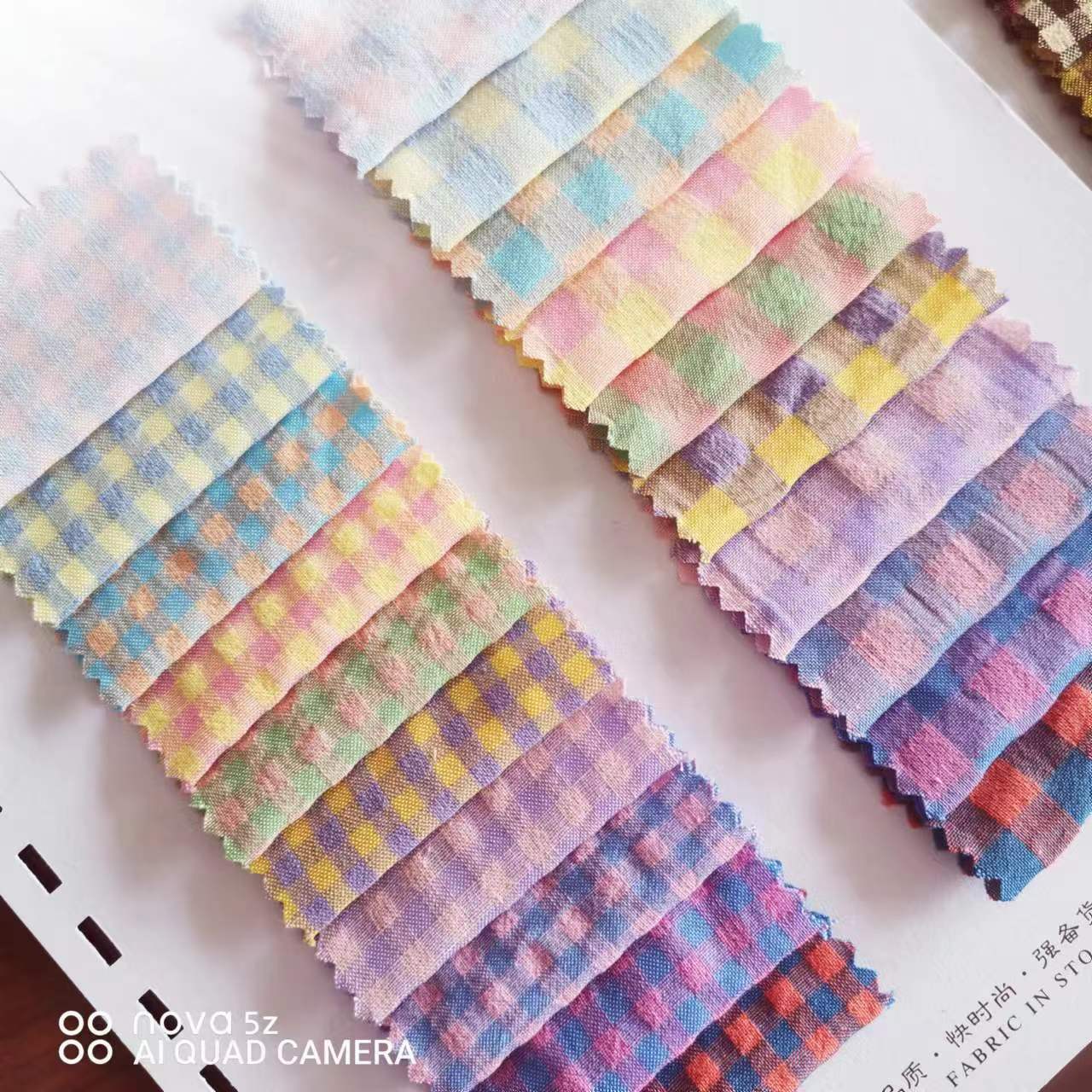 Spot Polyester-Cotton Yarn-Dyed Plaid Cloth Spring and Summer Fashion Women's and Children's Clothing Fabrics