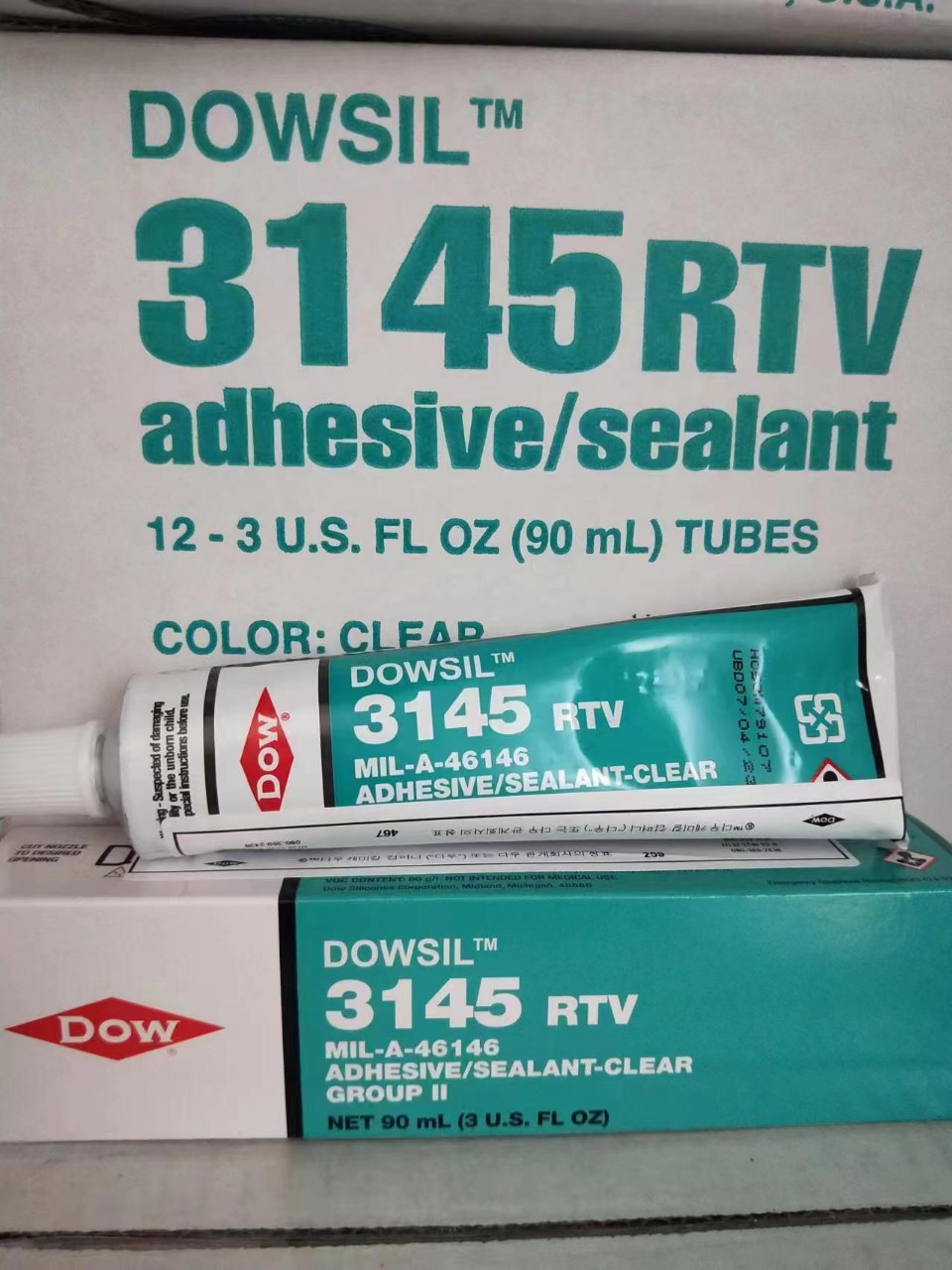 Органический силикон Dowsil - высокопрочный тип 3145 серый 90 мл 1 тюбик