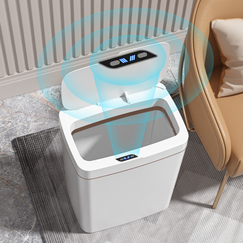 Smart trash can household automatic induction trash can living room kitchen bathroom USB charging trash can batch