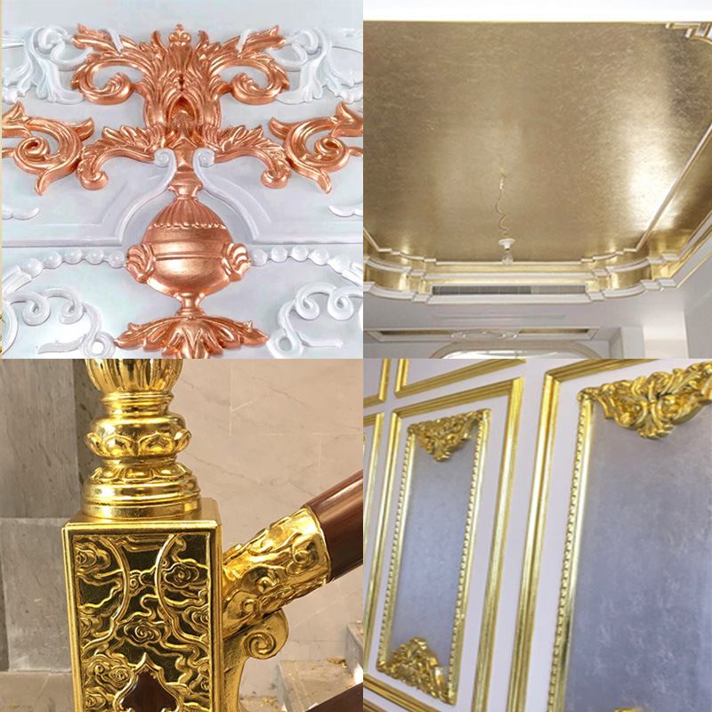 Manufacturer Specializes in Spot Supply of 14*14cm High-Quality Taiwan Gold Foil Furniture Decoration Gold Foil