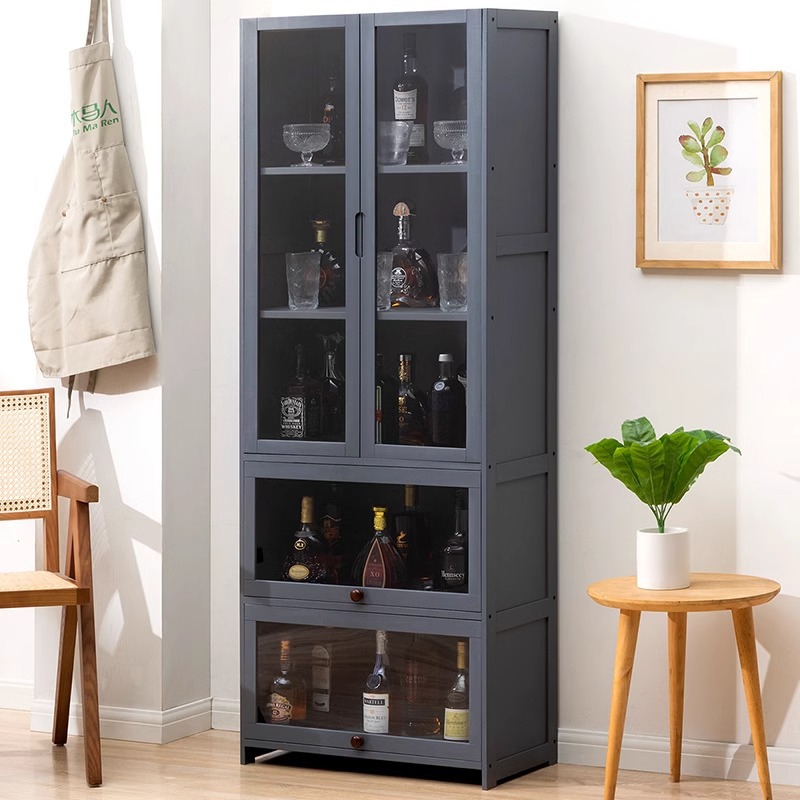 Wine Cabinet Wine Rack Living Room Wine Cabinet Ornaments Oblique Multi-layer Household Wine Cabinet Rack Storage Rack Simple Wine Rack