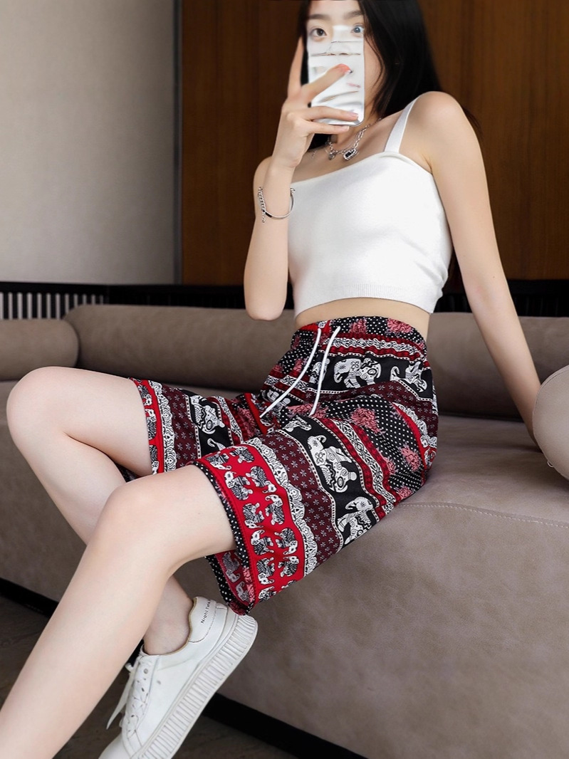 Elephant Pants Casual Shorts Summer New Trendy Exclusive Cross-Border Thailand Plus-Size Beach Shorts Home Cool Shorts