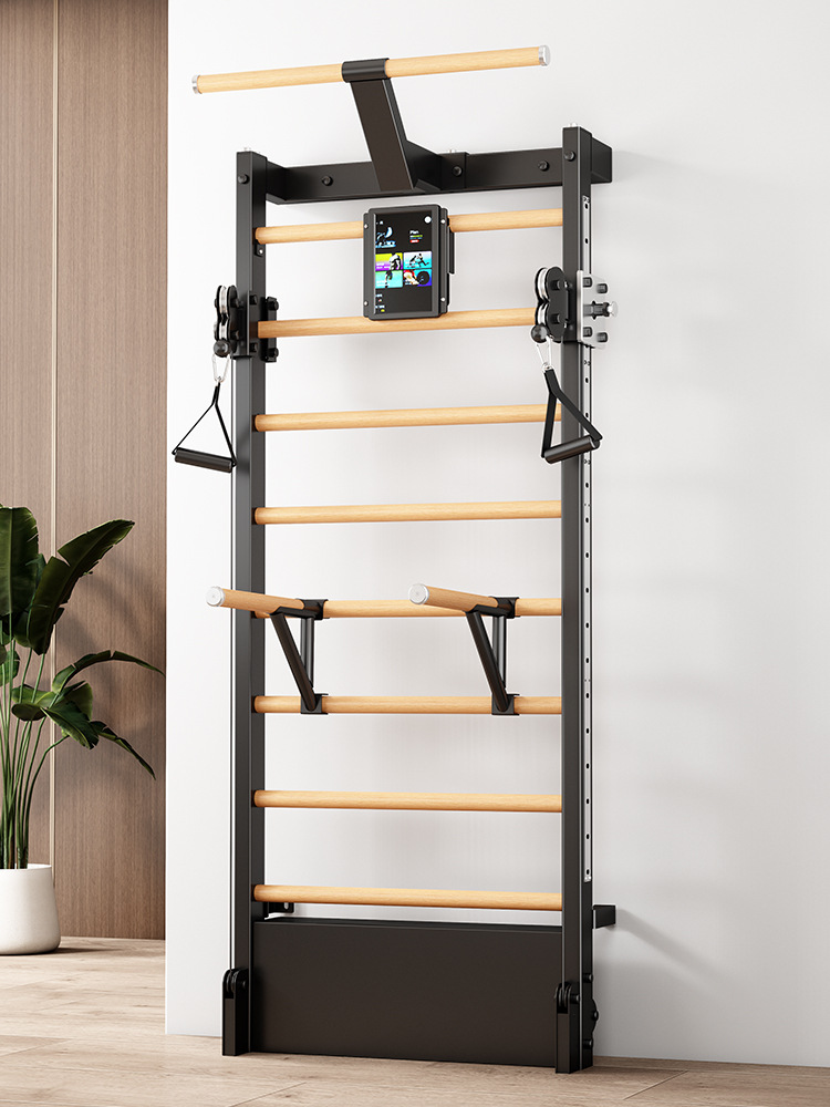 Wooden Frame Multifunctional Indoor Home Fitness Equipment Pull-up Leg Press Stretching Intelligent Arm Machine Little Bird