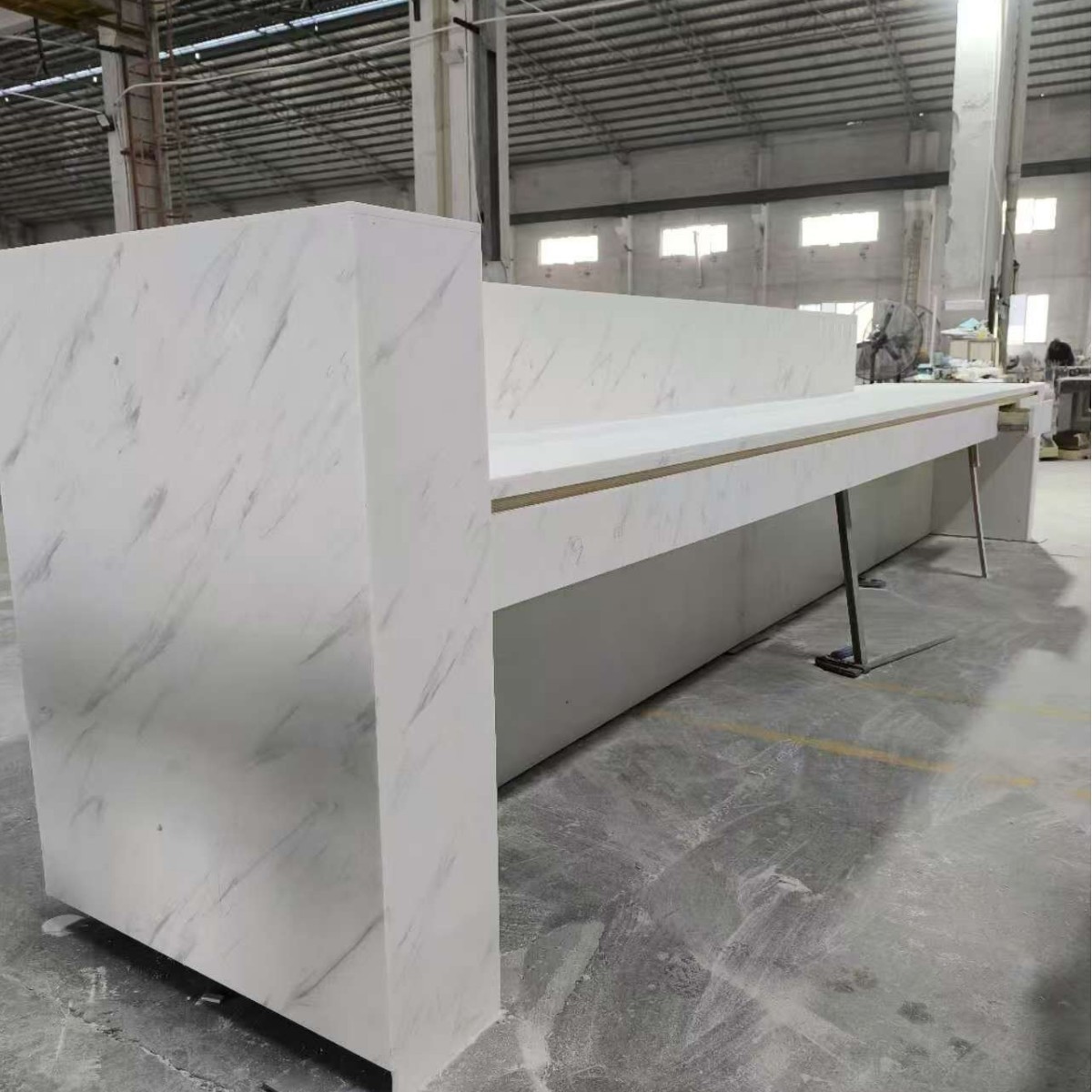 Acrylic Artificial Stone Reception Desk, Front Desk, Bar and Other Countertops Artificial Stone Acrylic Manufacturer