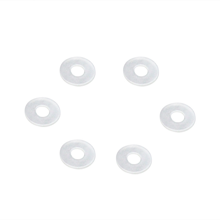 Wholesale White Transparent Pe Gasket Round Frosted Insulating Plastic Gasket Waterproof Seal Pe High Temperature Resistant