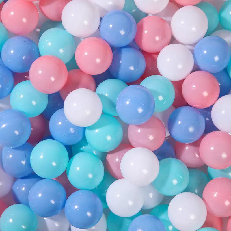 Macaron Ocean Ball Children's Playground Toy Ball 7cm Castle Wave Ball Wholesale Baby Grasping Thickened Safety