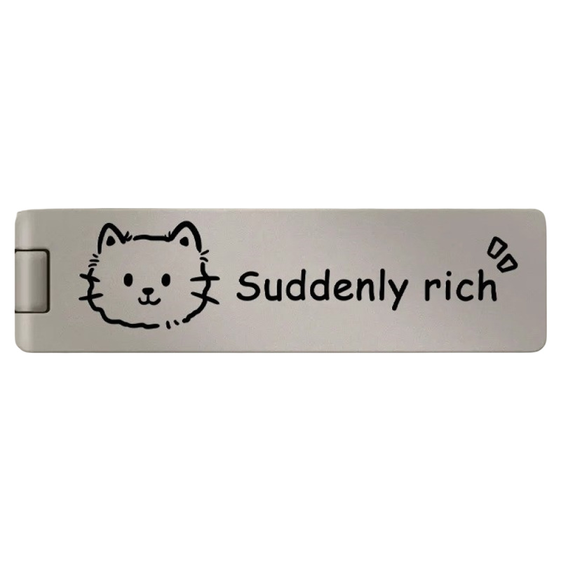 Mobile Phone Case Stand Back Sticker Creative Cartoon Desktop Folding Invisible Mini Portable Sticker 2025 New Style for Men and Women