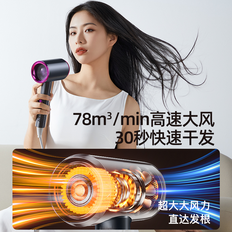 High-Speed Hair Dryer for Home Use That Does Not Hurt Hair, Strong Wind Hair Dryer, High-Power Dormitory Hair Dryer for Students